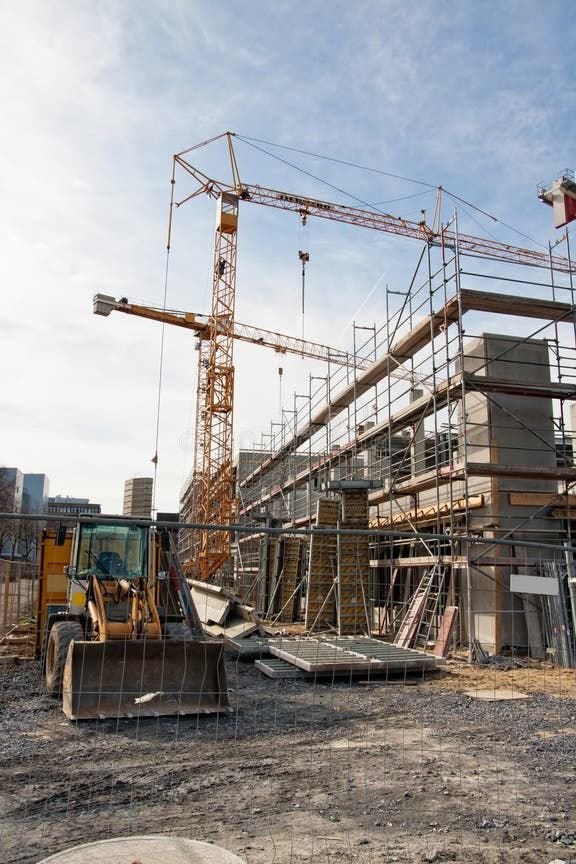 Construction site stock image_ Image of machinery, construction – 21079465